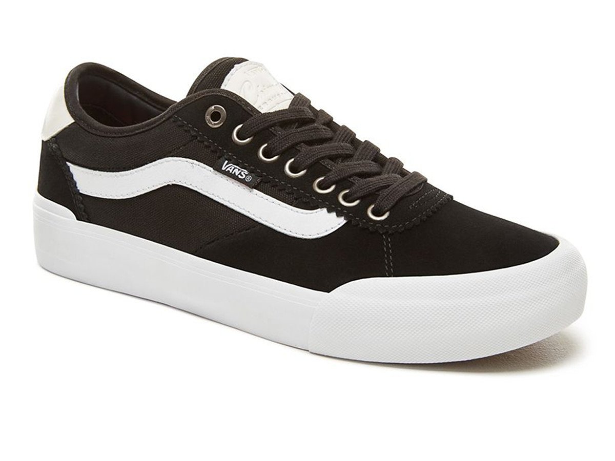 vans black and white canvas