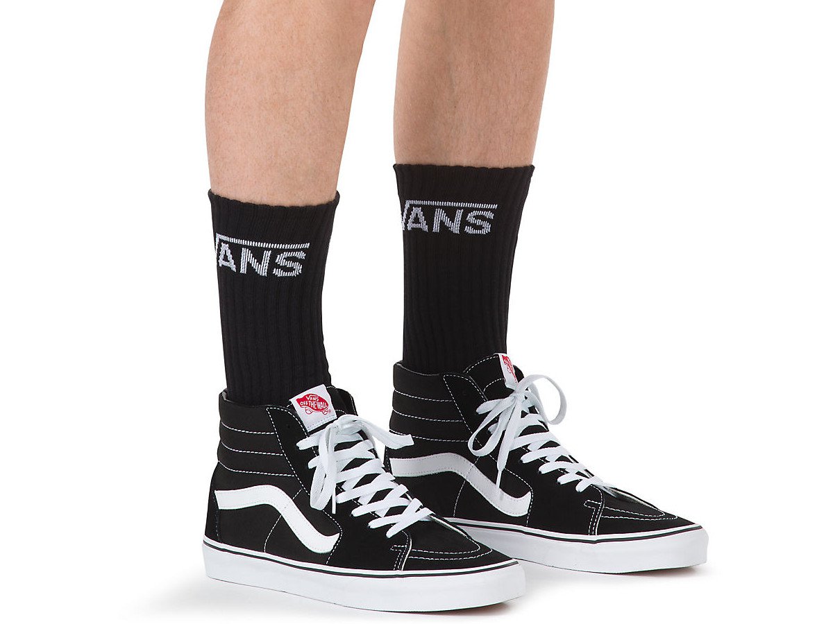 vans black socks