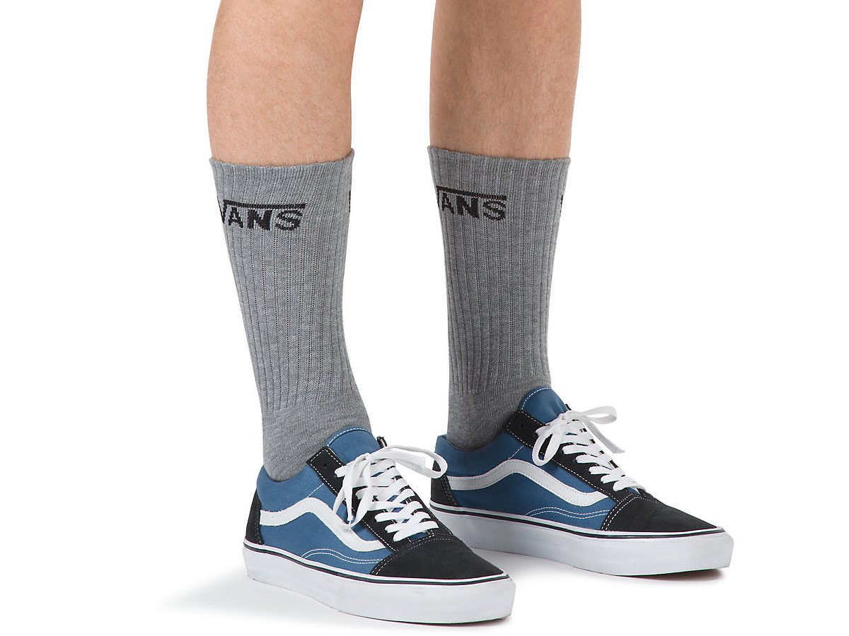 vans black crew socks