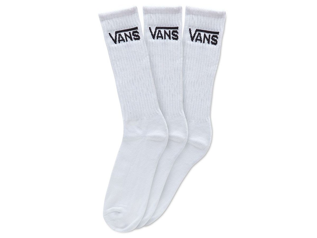 vans white crew socks