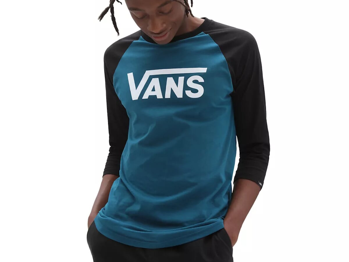 vans 3/4 sleeve men's