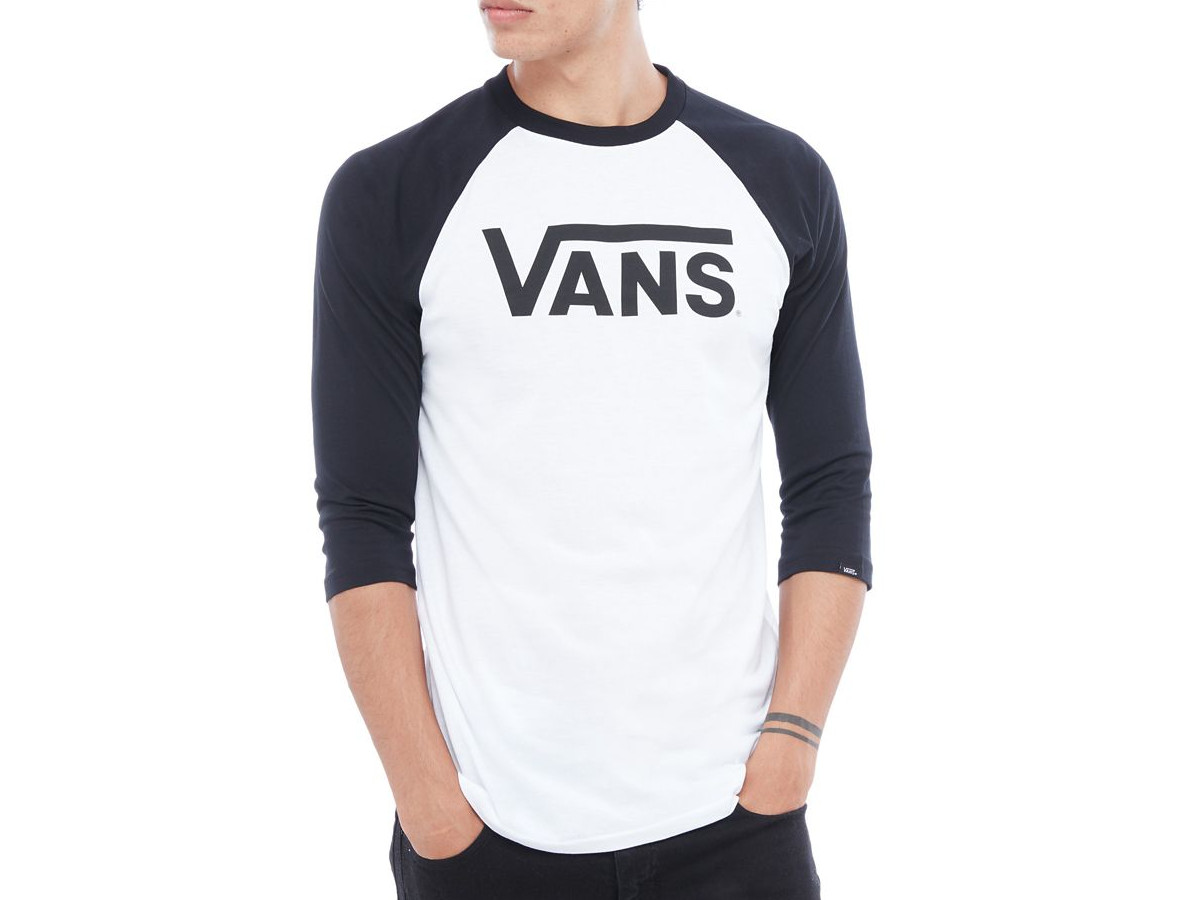 vans black and white long sleeve