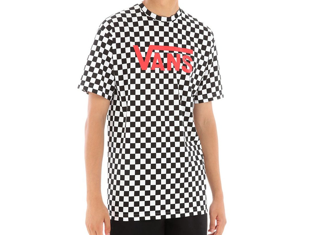 vans t shirt black and white