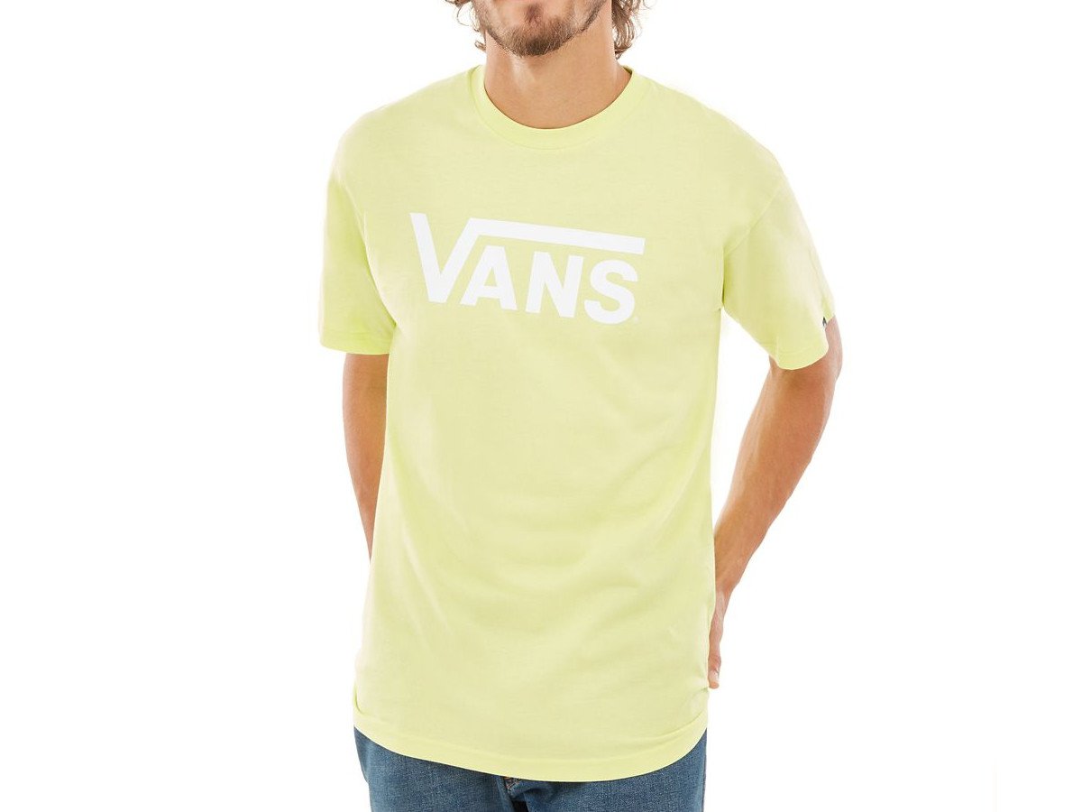white and yellow vans shirt