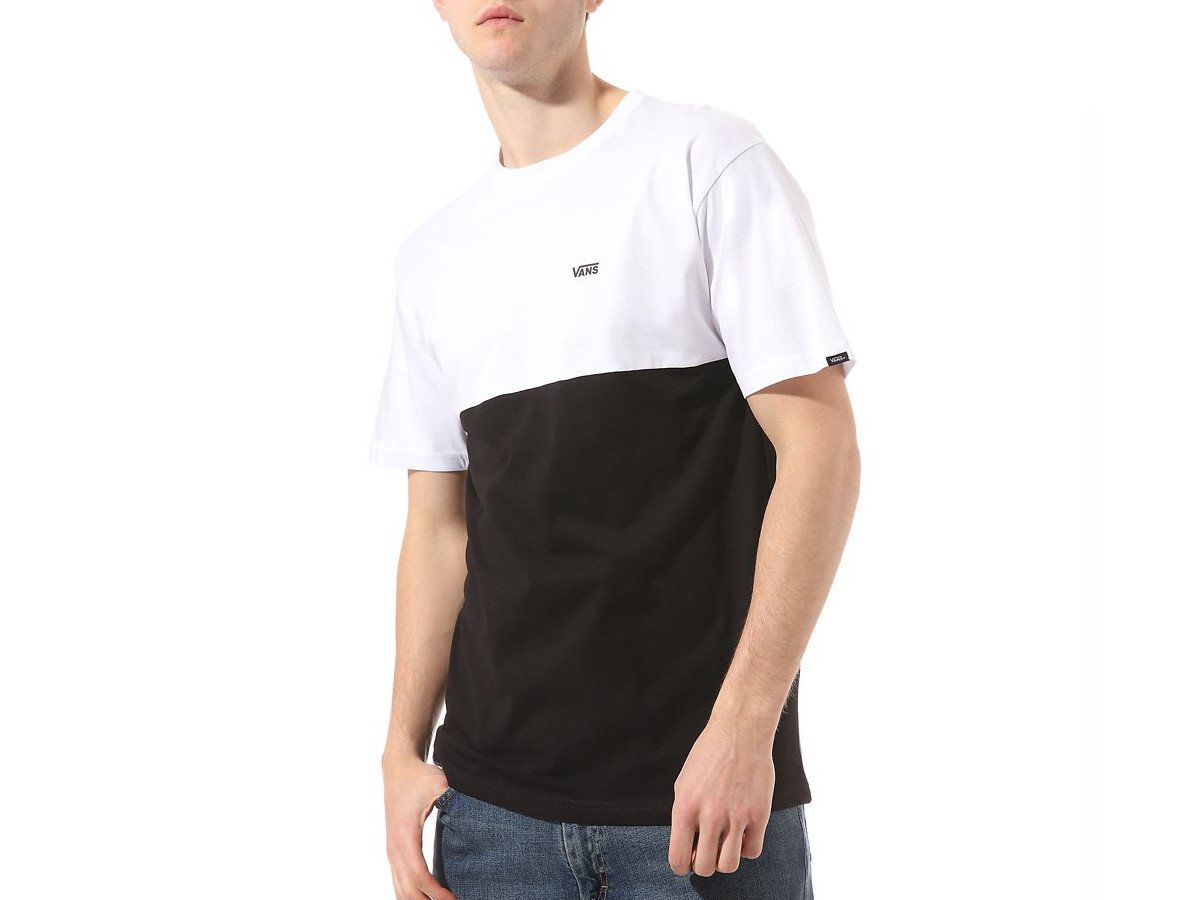 vans shirt black and white