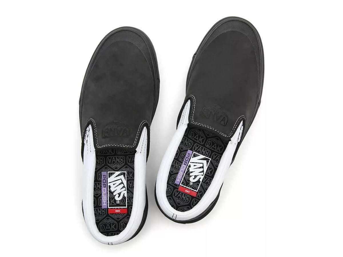 black slide on vans