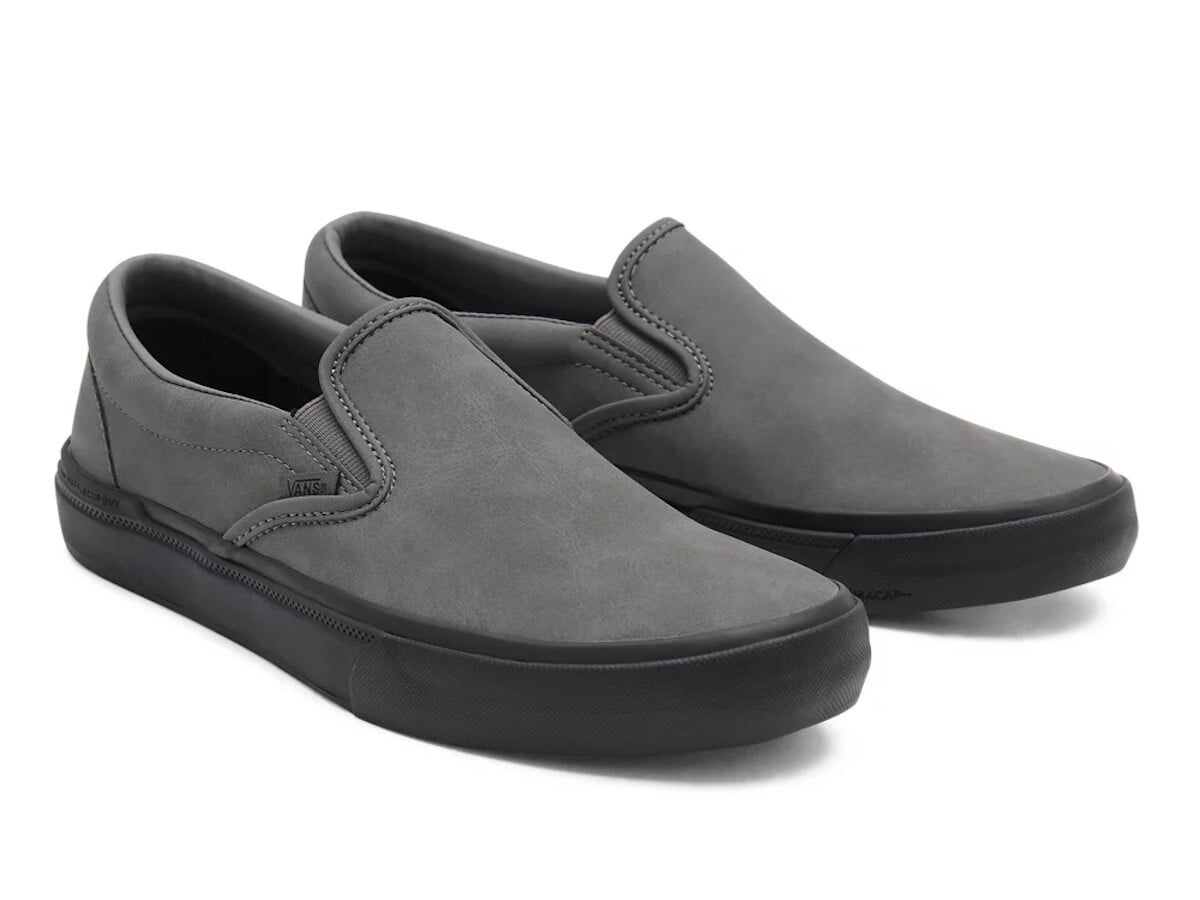 vans slip on pro pewter