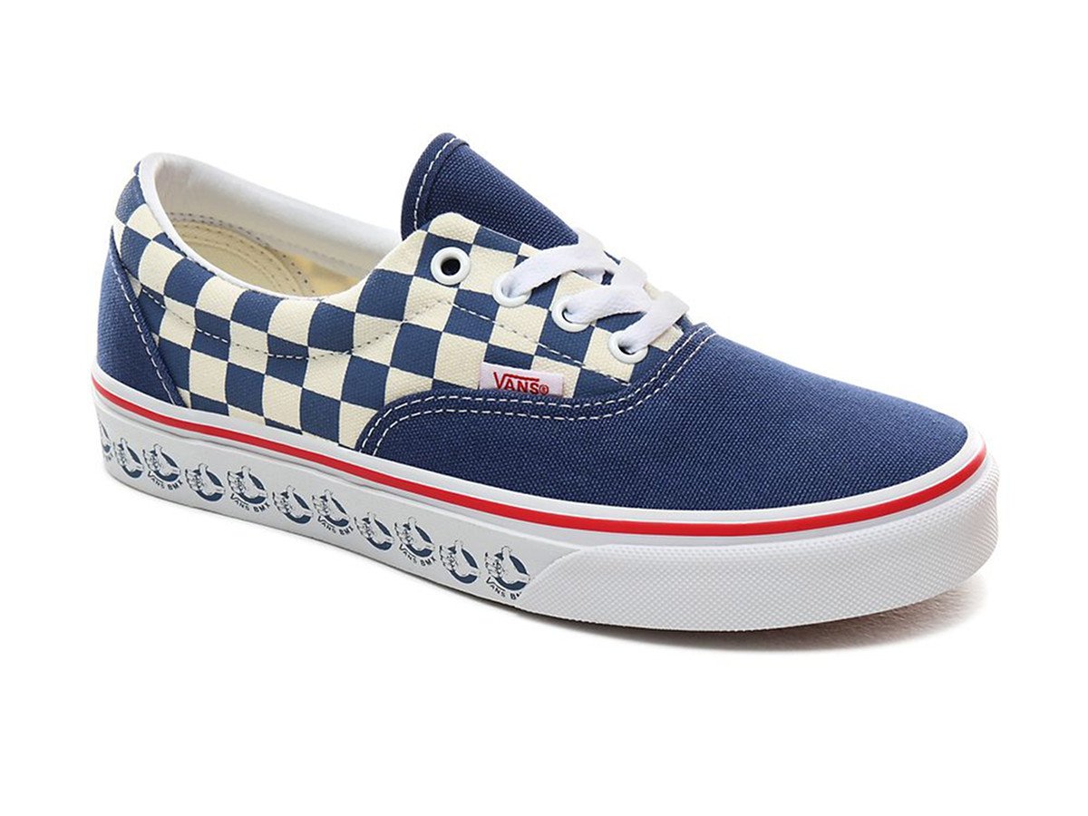 vans era navy yellow