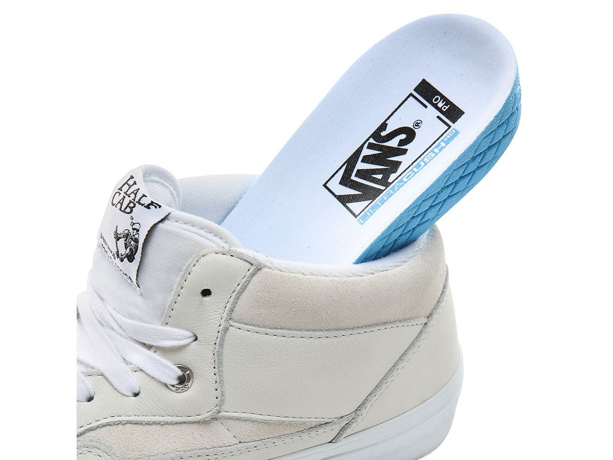 vans half cab white leather
