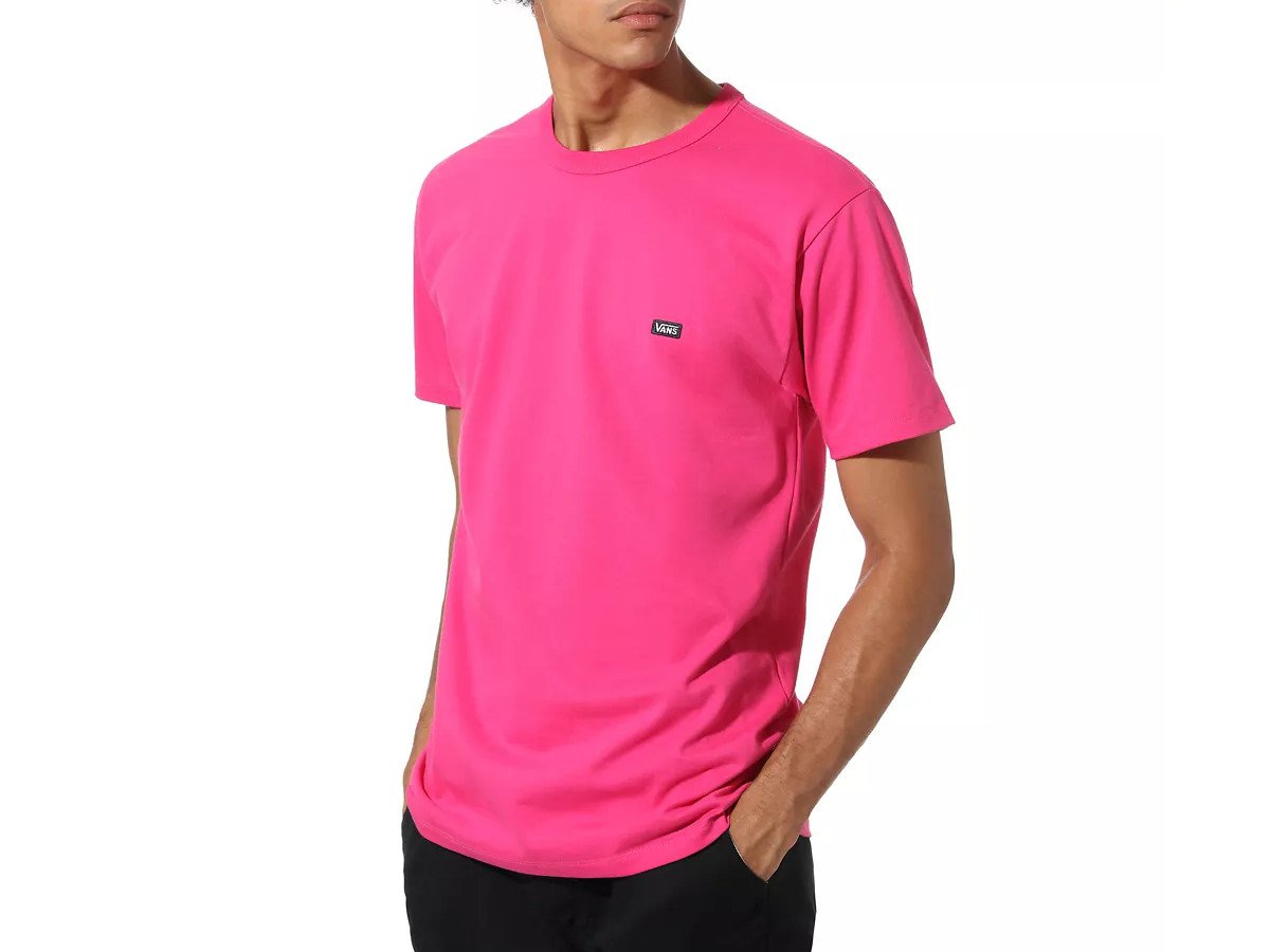 Vans Off The Wall Classic T Shirt Fuchsia Pur Kunstform Bmx Shop Mailorder Worldwide Shipping