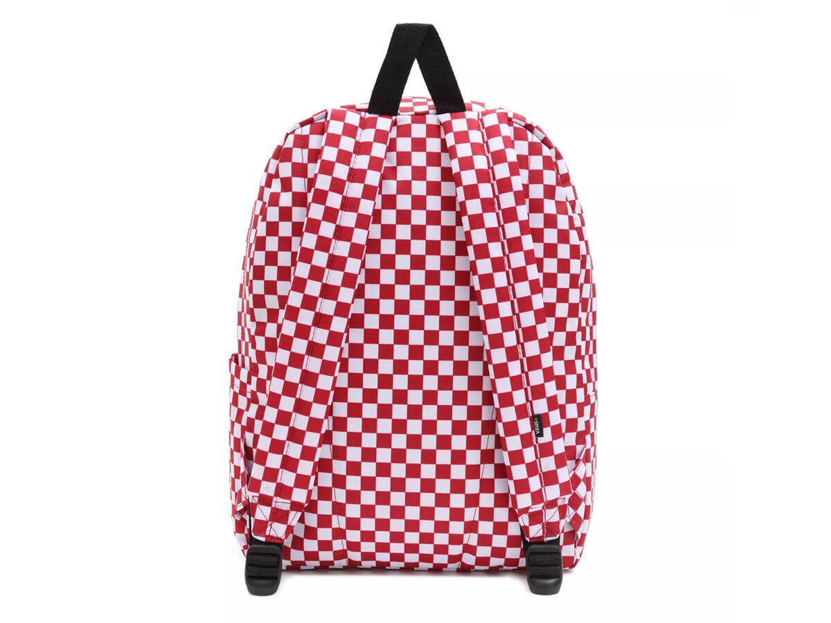vans old skool red check