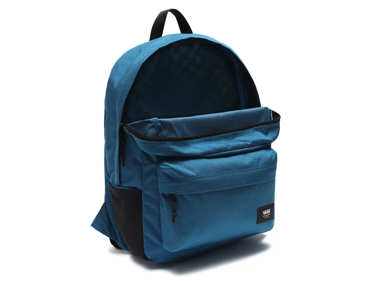 vans blue backpack