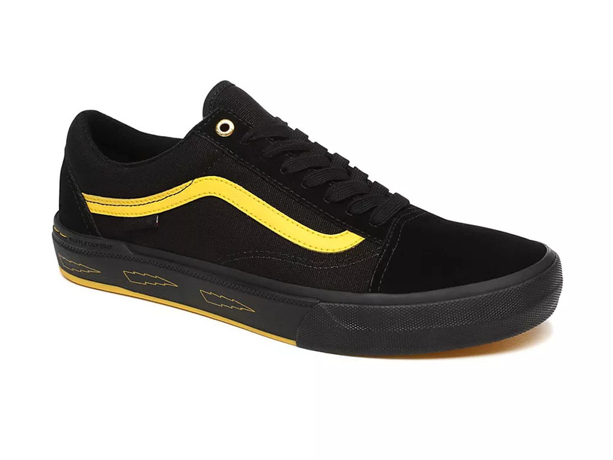 yellow and black vans old skool