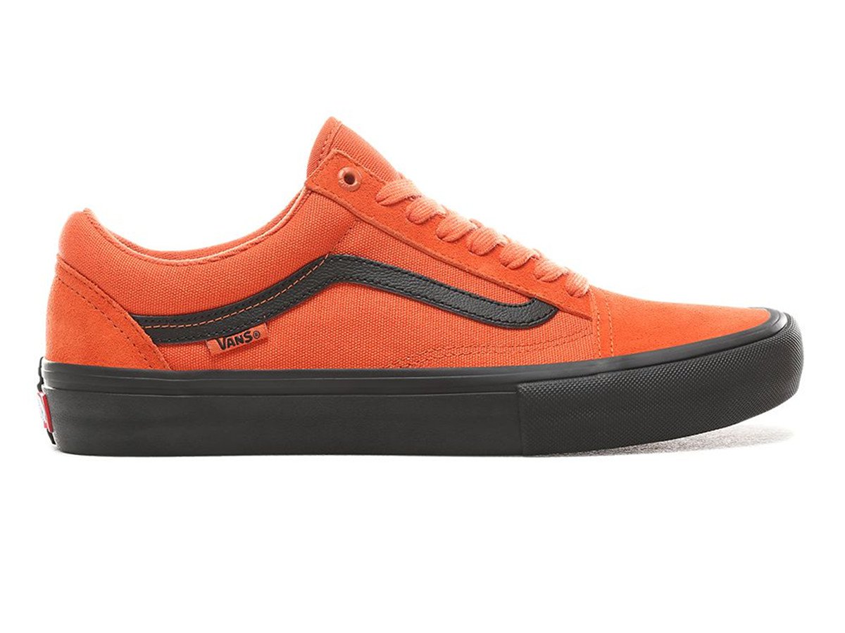 vans old skool pro dark orange