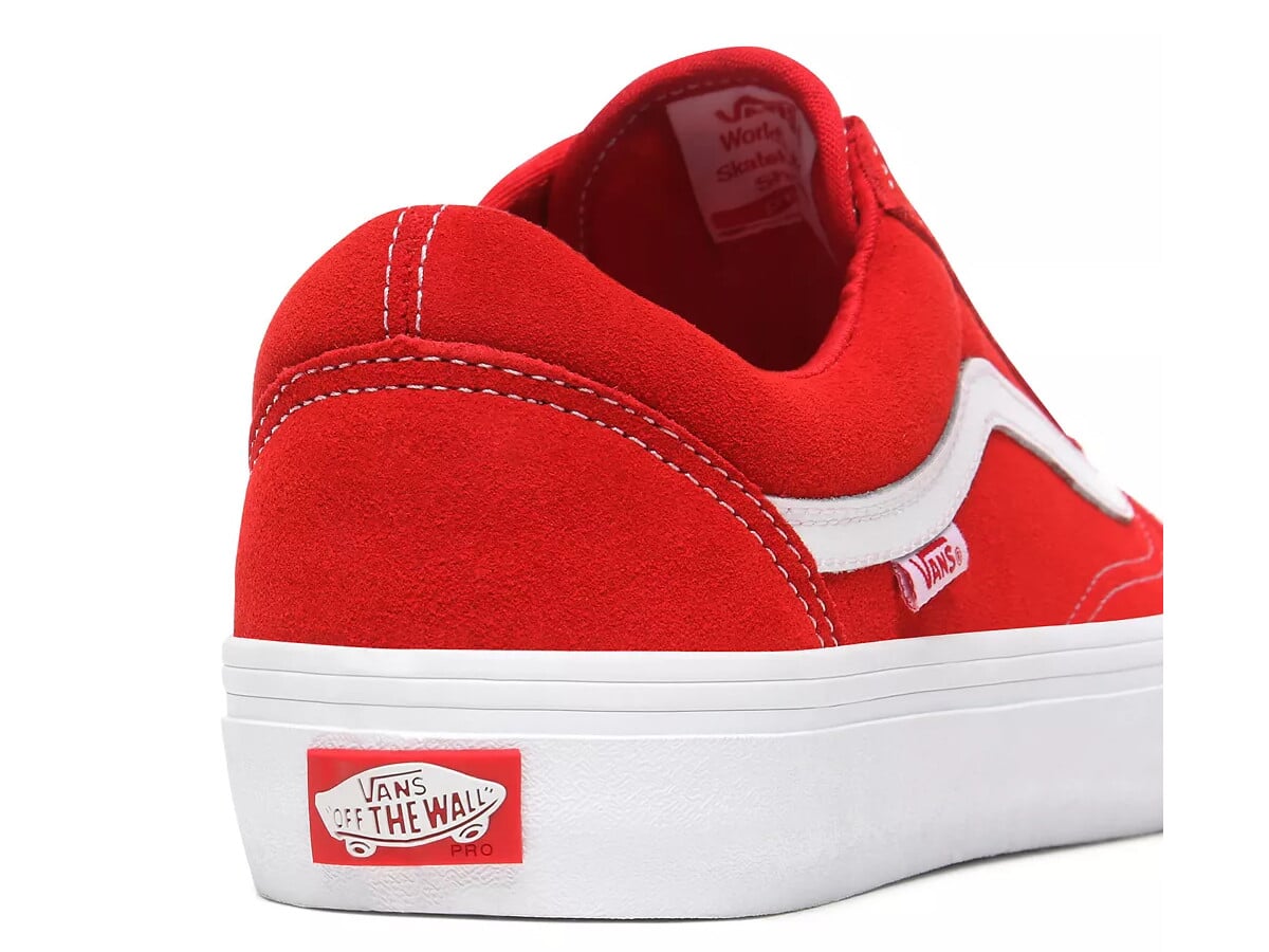 vans suede old skool red