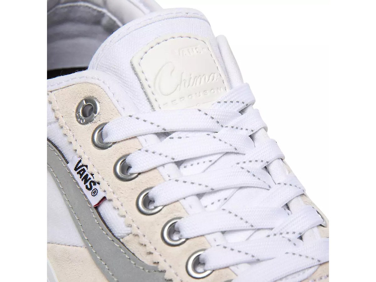 reflective white vans