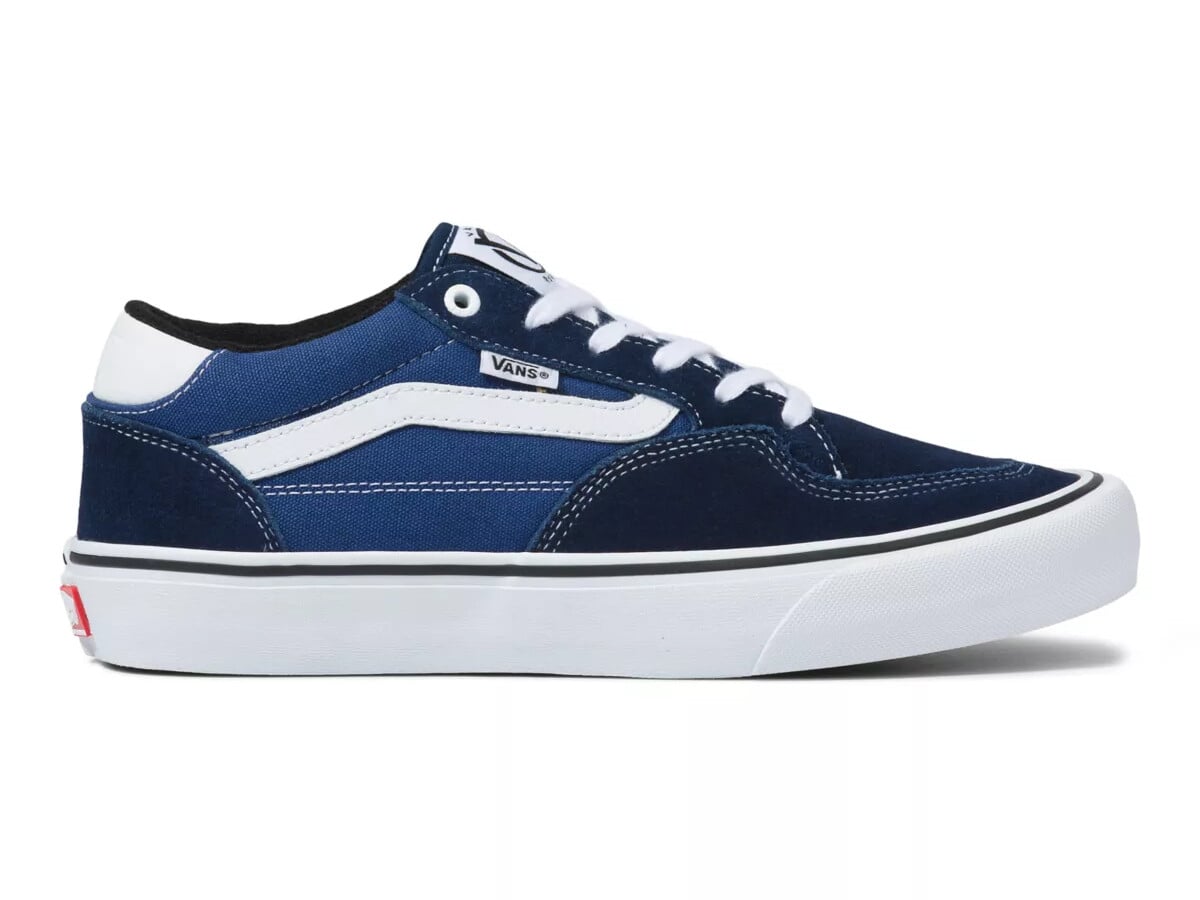 navy white vans