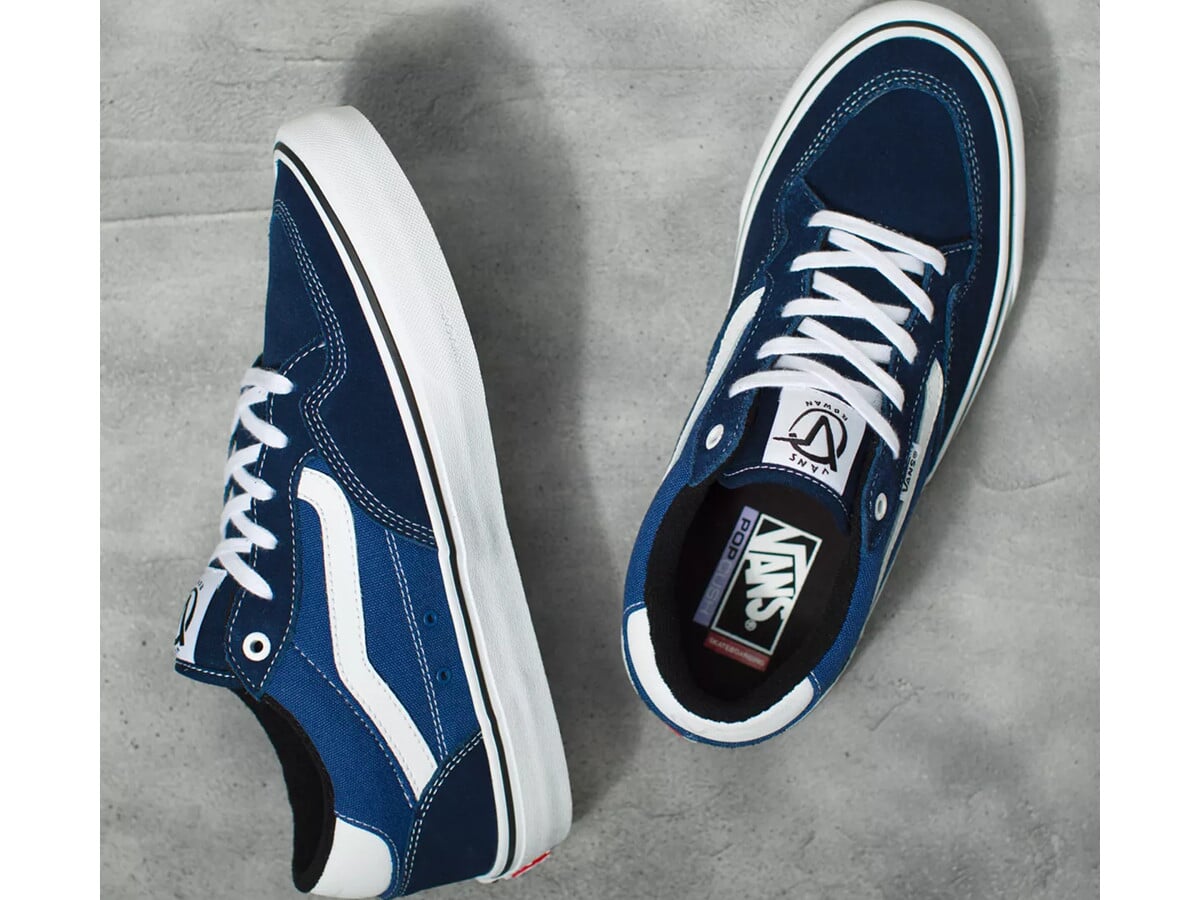 navy white vans