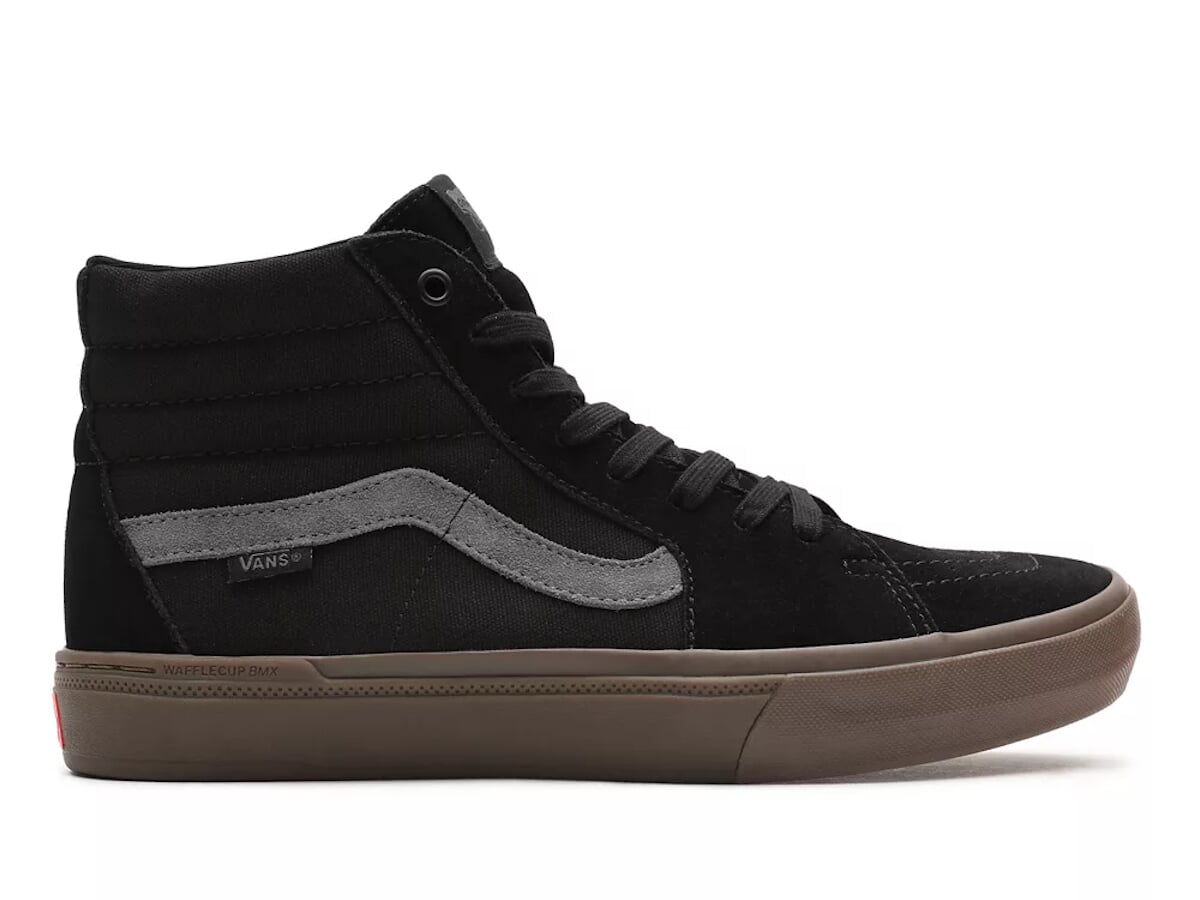 vans sk8 hi black black white