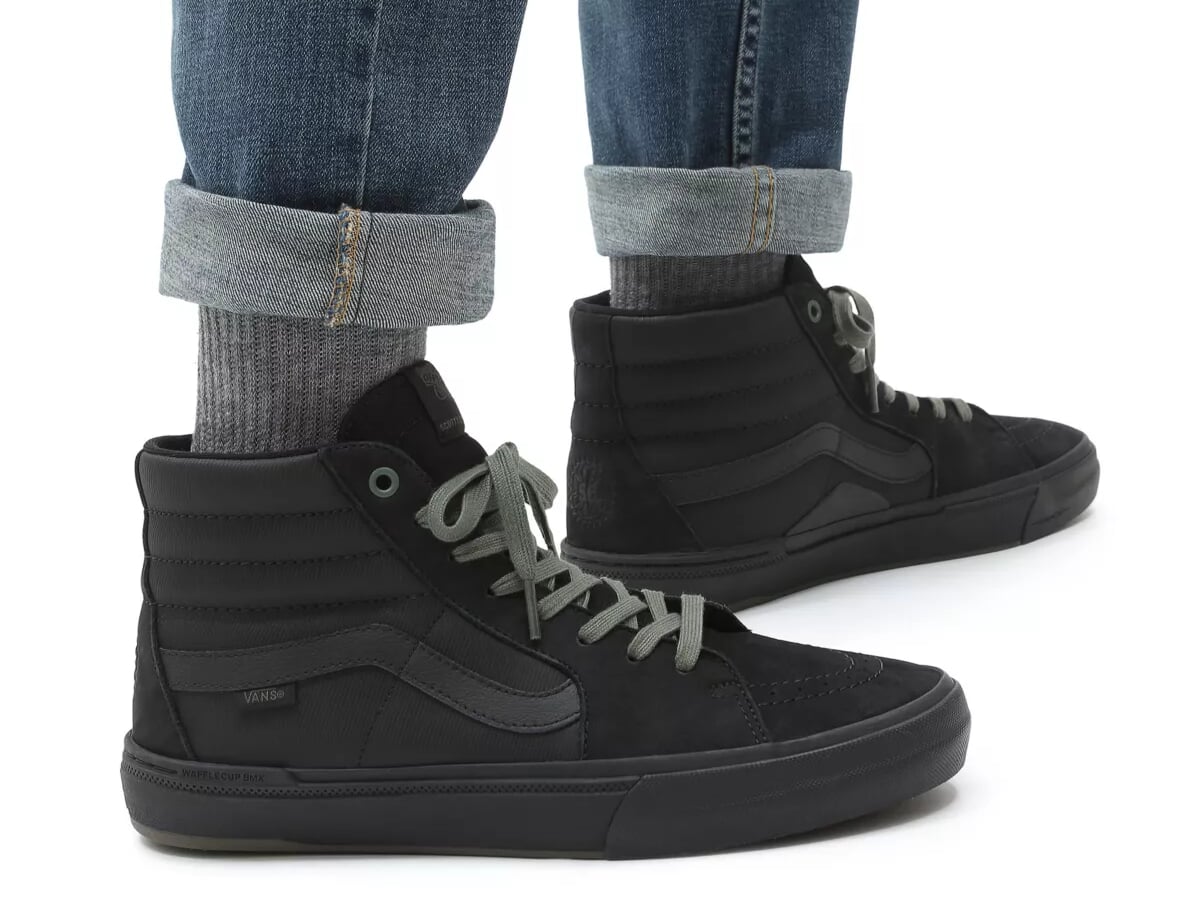 Vans "Sk8-Hi Pro BMX" Shoes - (Scotty Cranmer) Black/Thyme | kunstform BMX Shop - worldwide shipping