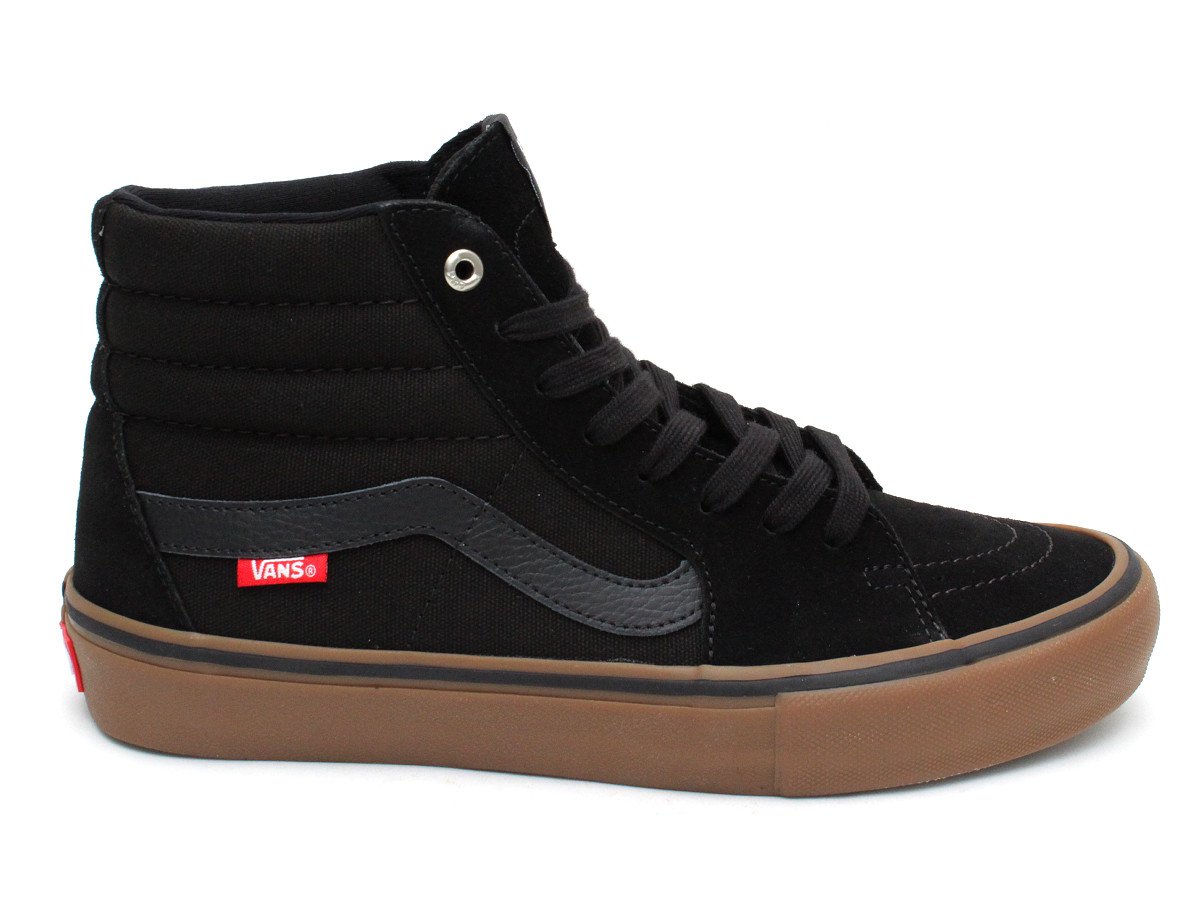 vans sk8 hi black gum