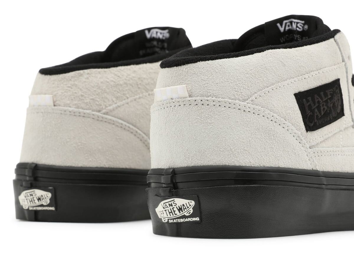 vans half cab white black