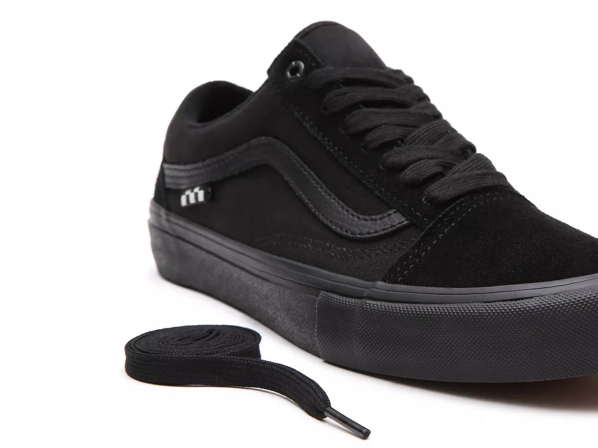 vans all black old school