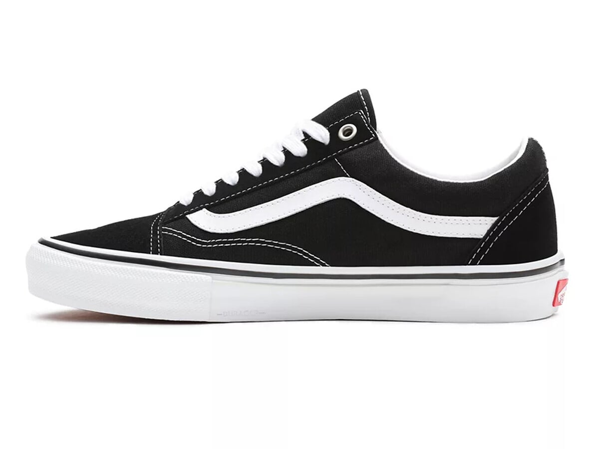 vans shoes black white