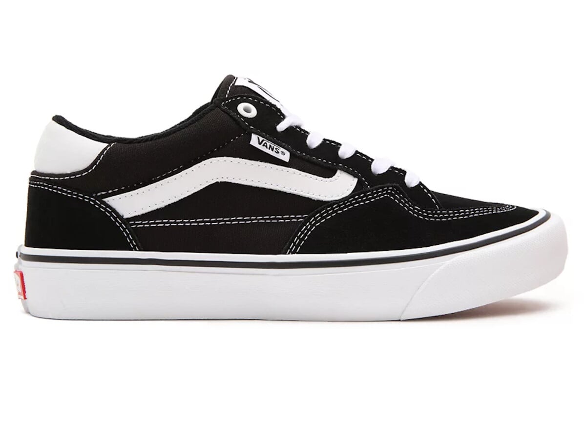 black and true white vans