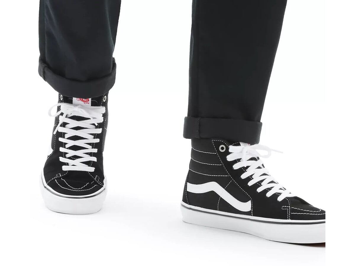 vans sk8 hi trainers black