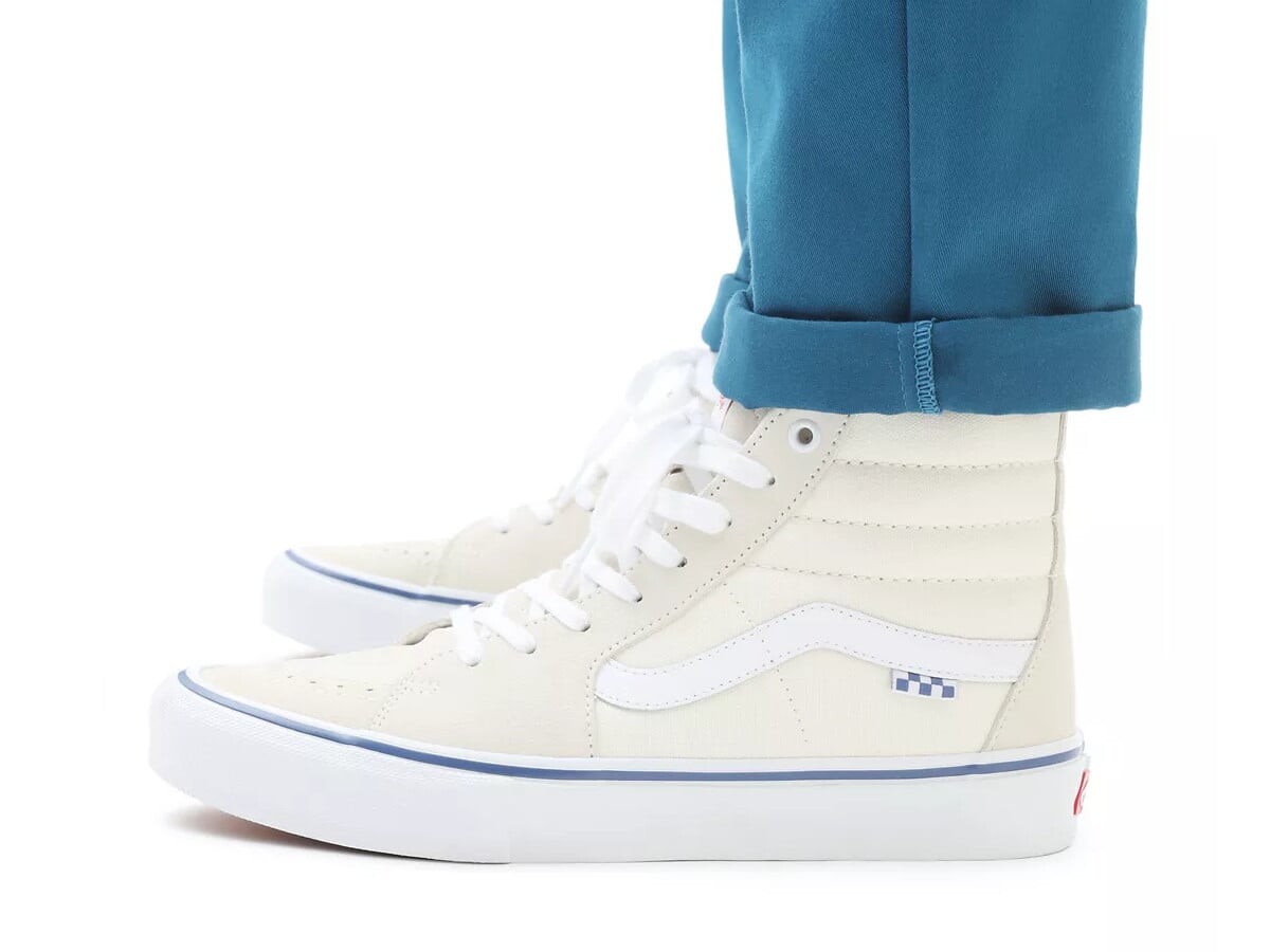 vans skate hi white