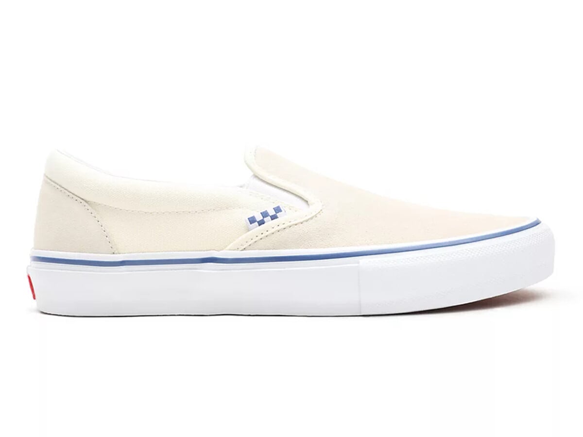 vans slip on pro off white