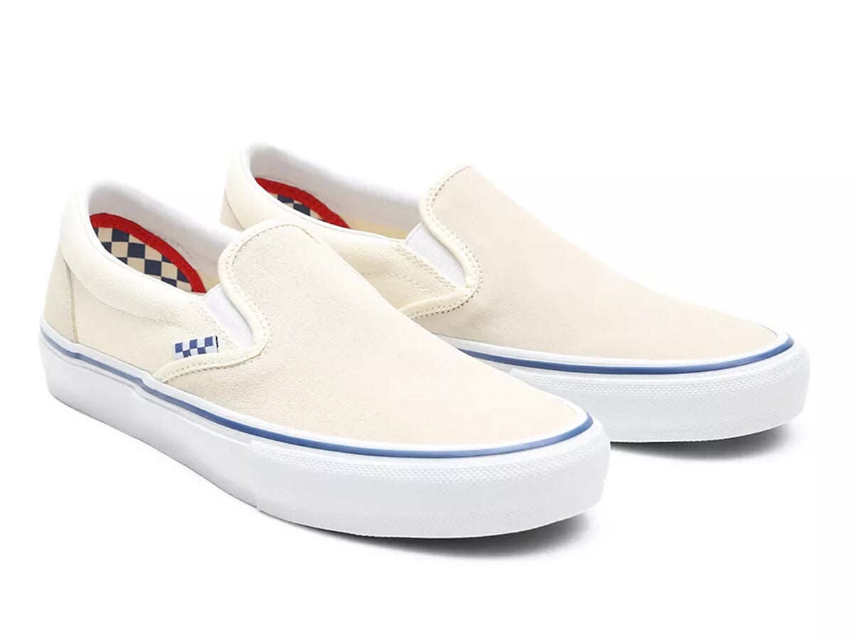 off white slip on shoes