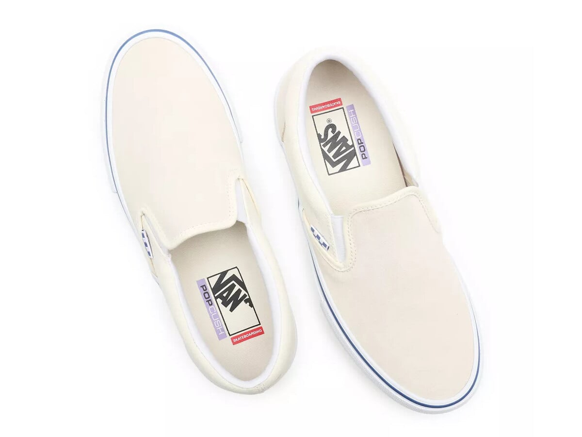 vans slip on pro off white