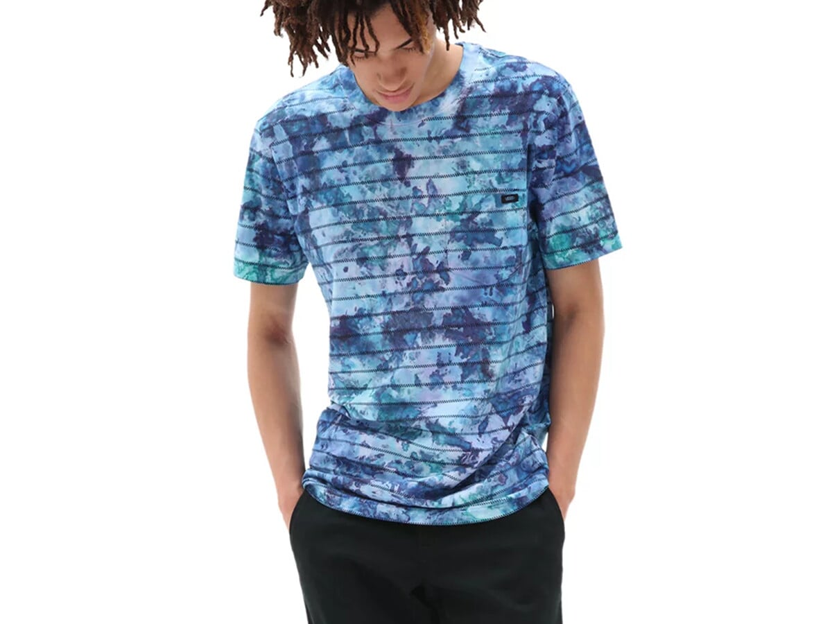 Vans "Tie Dye Checkerstripe II" T-Shirt - English Lavender Tie Dye | BMX Shop & Mailorder - worldwide shipping