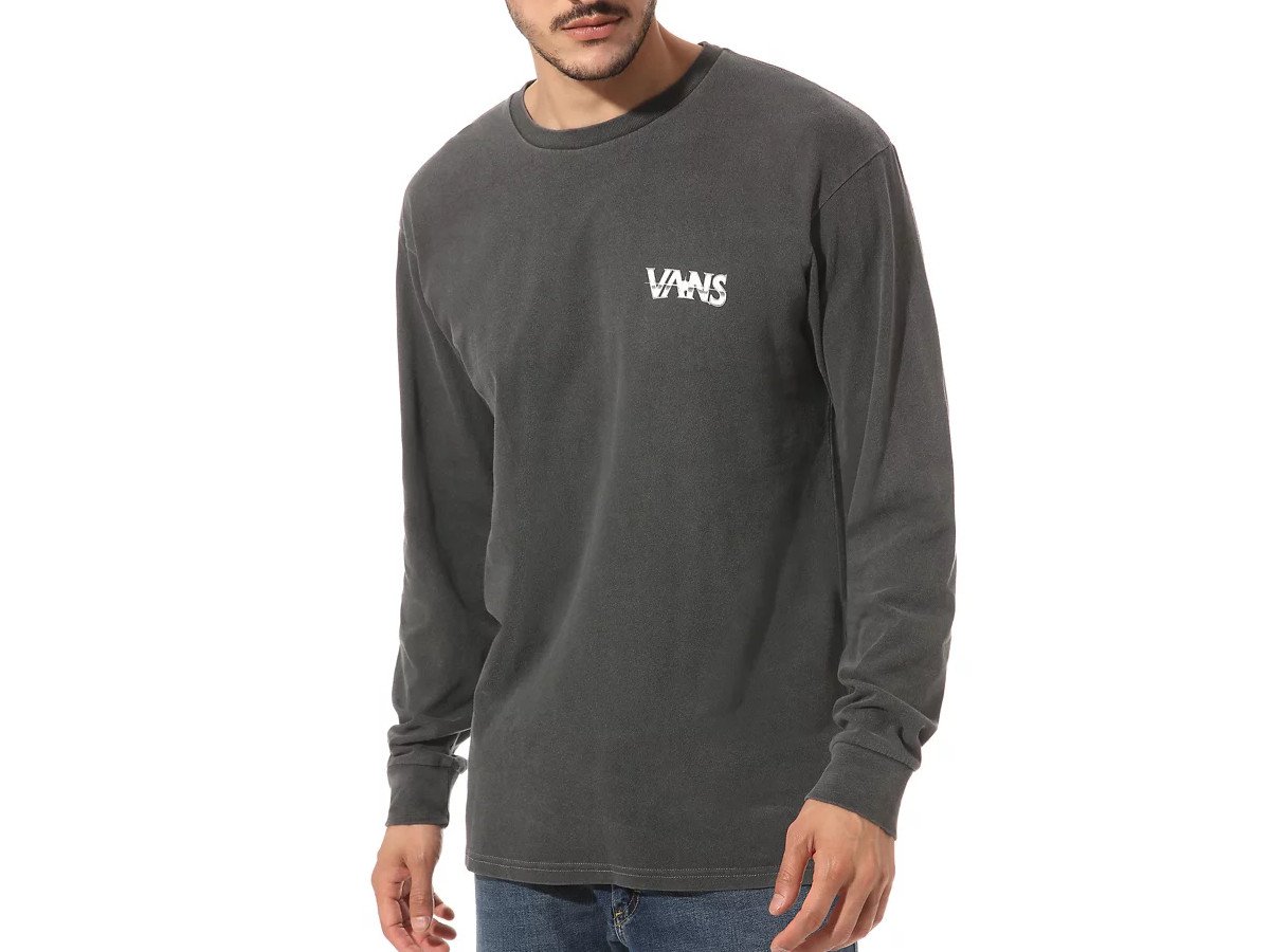 vans grey long sleeve