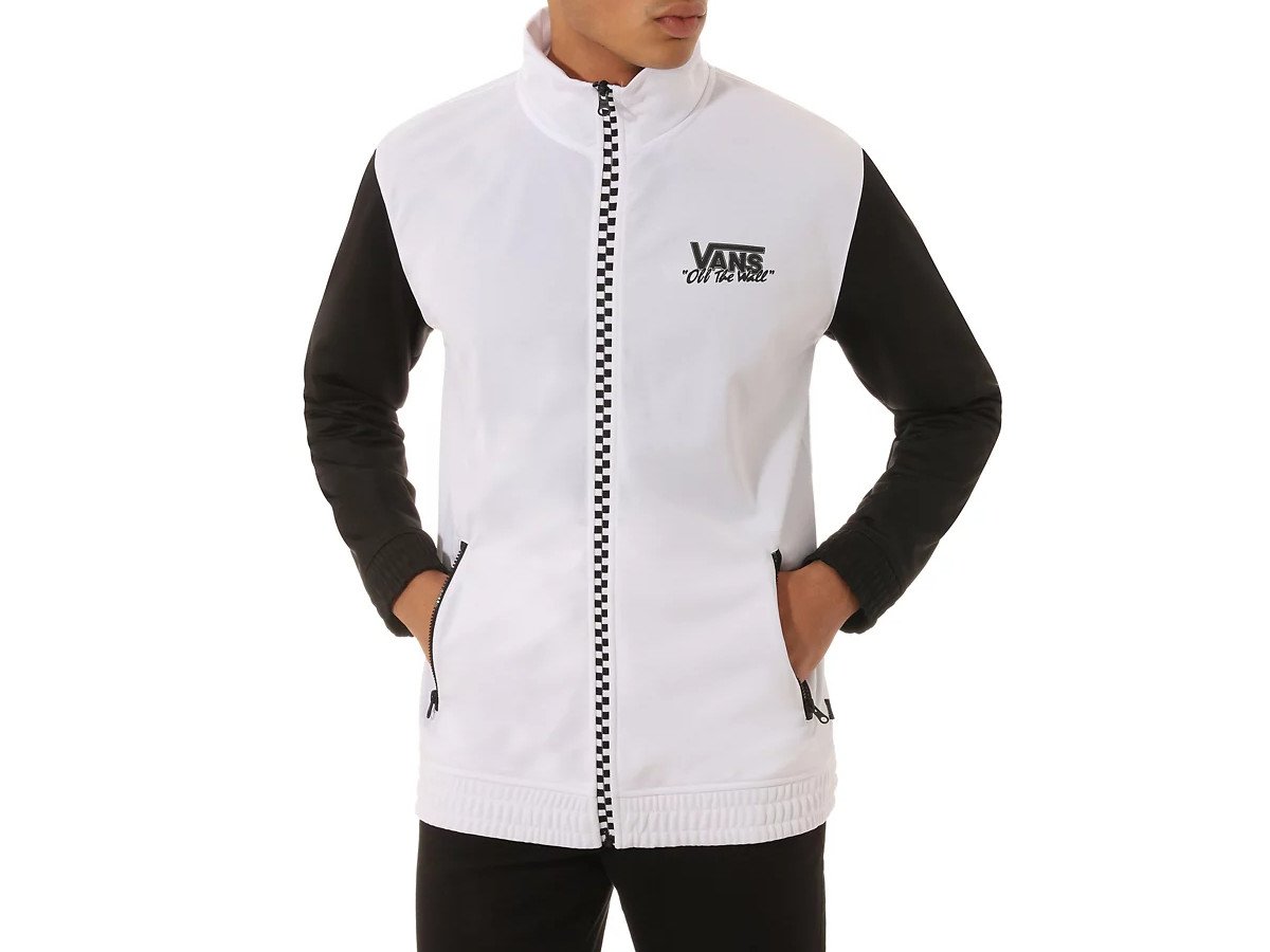 vans black and white jacket