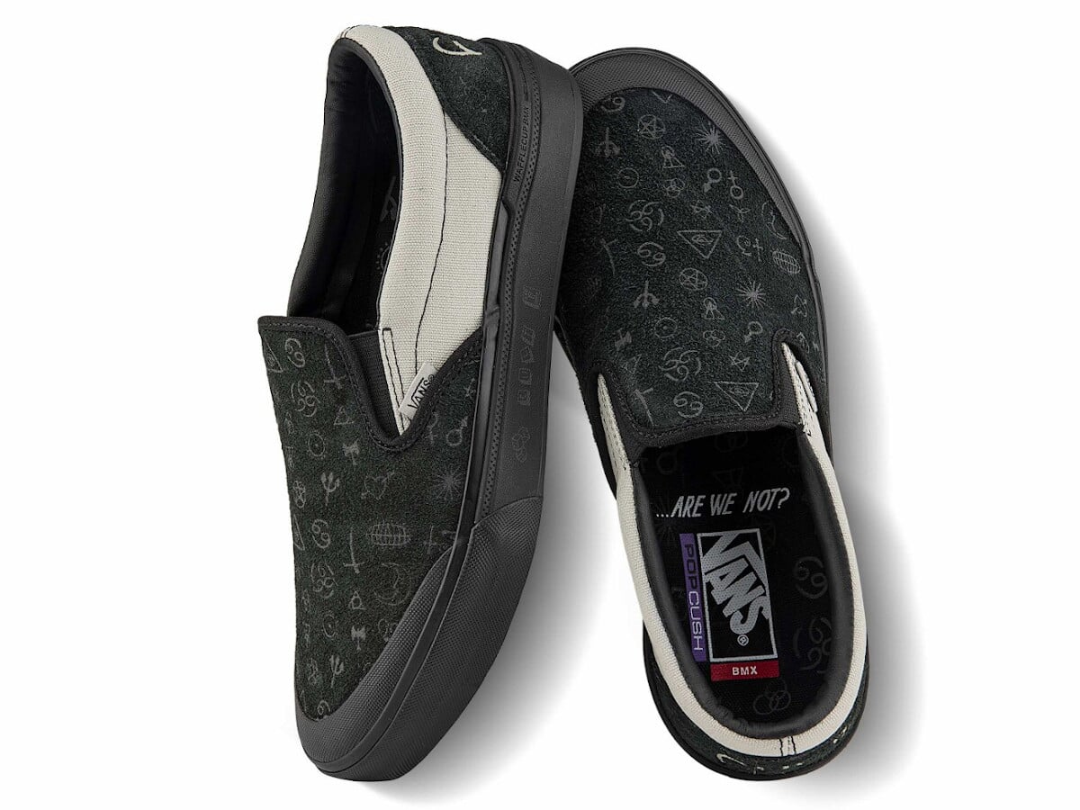 Vans X Cult "BMX SlipOn" Shoes (Cult) Black/Grey kunstform BMX