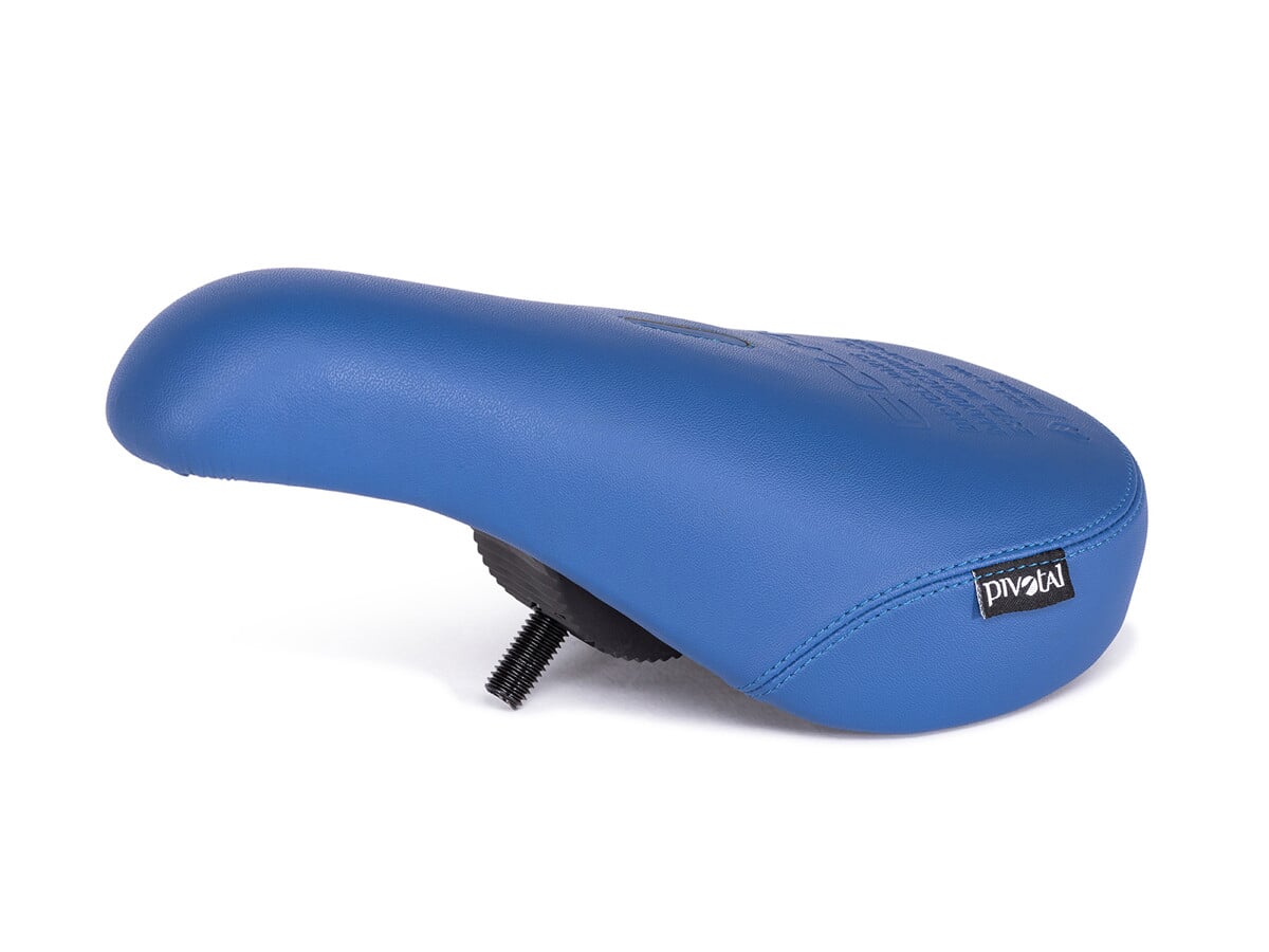 eclat Bios Fat Pivotal Seat Blue Leather kunstform BMX Shop Mailorder worldwide shipping