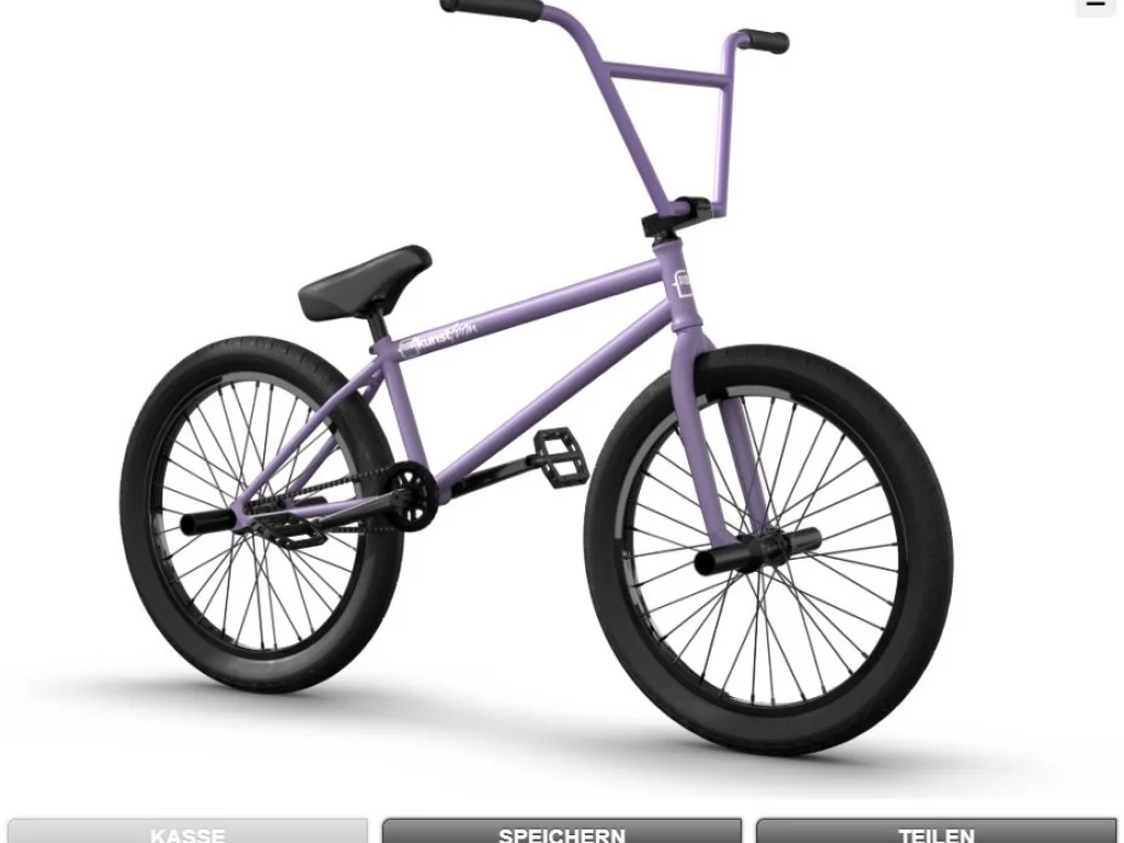 Custom BMX Configurator v2 - Konfigurationen speichern