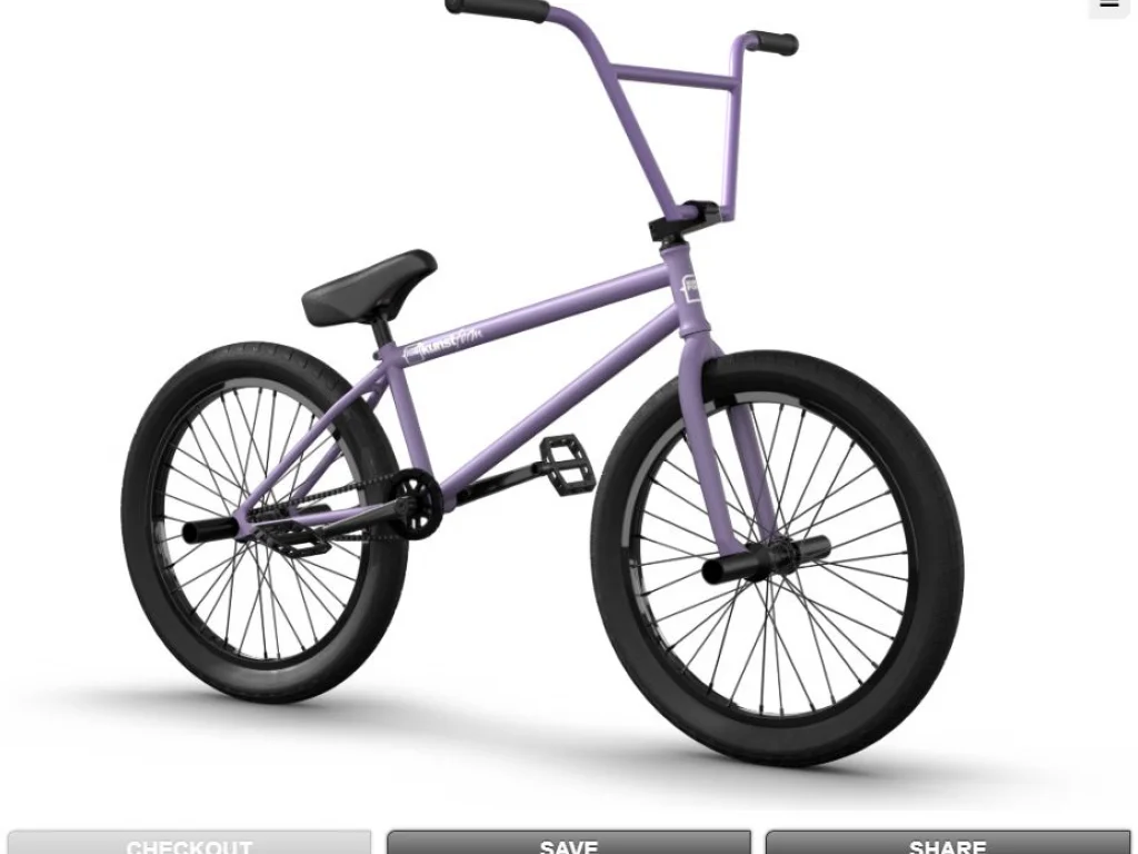 Custom BMX Configurator v2 - Save your configurations