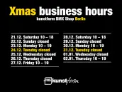 Xmas 2019 - Dates and Business Hours