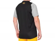 100 Percent "Celium" Jersey T-Shirt - Black/Mustard