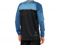 100 Percent "R-Core" Jersey Longsleeve - Black/Slate Blue