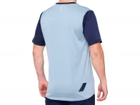 100 Percent "Ridecamp" Jersey T-Shirt - Light Slate/Navy