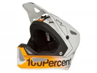 100 Percent "Status BMX/Downhill" Fullface Helm - Carby Silver/Orange
