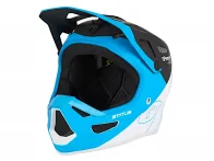 100 Percent "Status BMX/Downhill" Fullface Helm - Garda Blue/White/Black