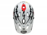 Bell "Super DH" Spherical Fullface Helm - Matte/Gloss Black/White Fasthouse
