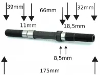 Federal Bikes "Motion Freecoaster" Achse