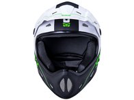 Kali Protectives "Alpine Carbon Pulse" Fullface Helm - Matt Black/Green
